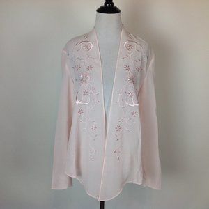 New $129 Coldwater Creek Cover Top Embroidered 14